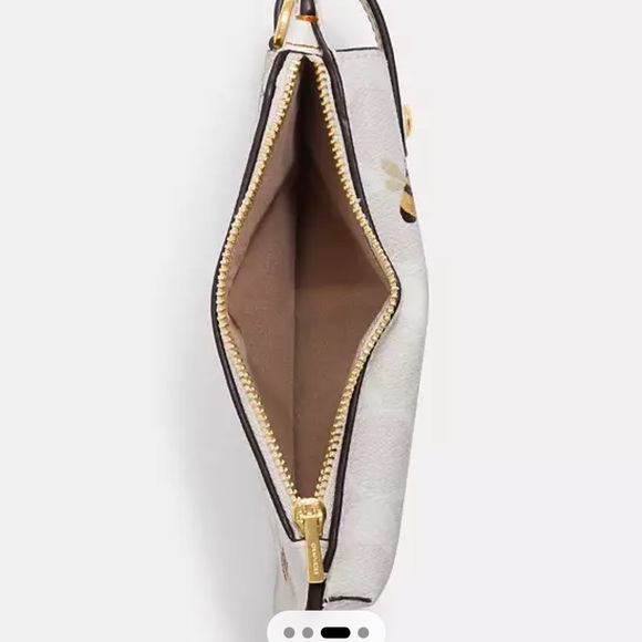 🐝 Coach Phone Crossbody In Signature Canvas With Bee Print - Picture 3 of 10